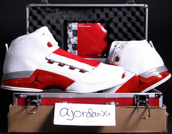 jordan 17 red and white